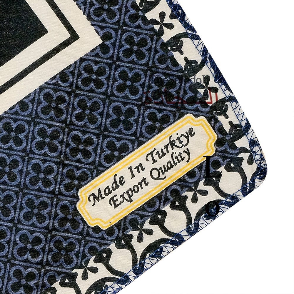 Travel Prayer Rug - Thin 24x40In Black Kabah Arched Design Sajadah Prayer Rug