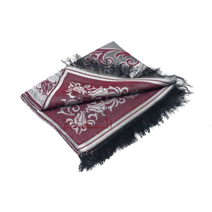 Wine Red Thin Prayer Rug 47x25-inch - Perfect For Travel, Folds Small