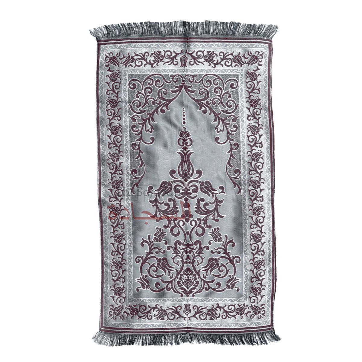 Wine Red Thin Prayer Rug 47×25-inch – Perfect For Travel, Folds Small