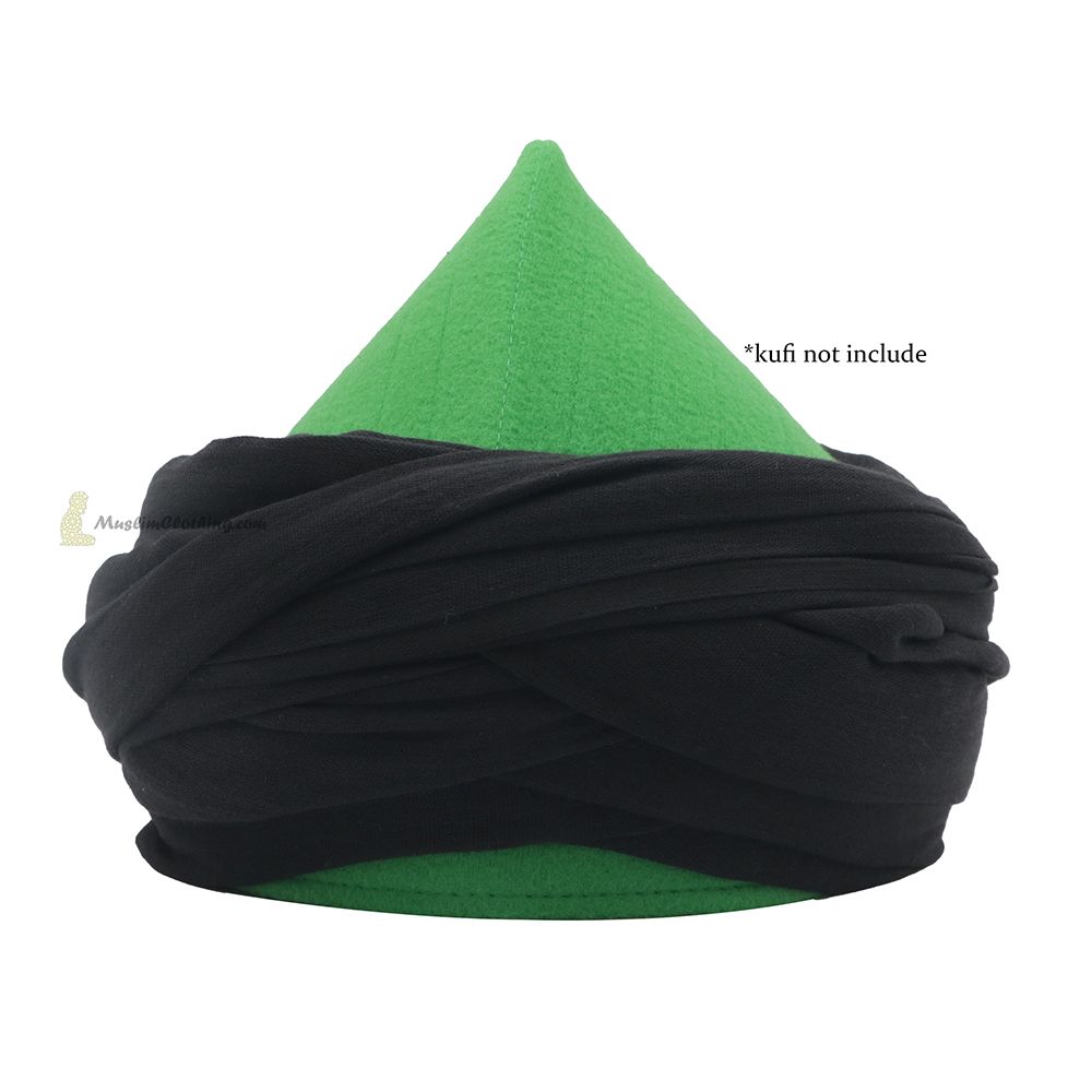 Black Turban Fabric Islamic Amamah 100% Japanese Cotton Gauze
