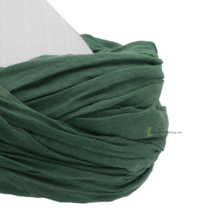Dark Green Turban Fabric Islamic Amamah Shadhili 100% Japanese Cotton Gauze