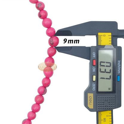 Pink Colored Natural Dye Eco-Friendly Sustainable Original Açai Seed 9 mm Beads Traditional Tasbih