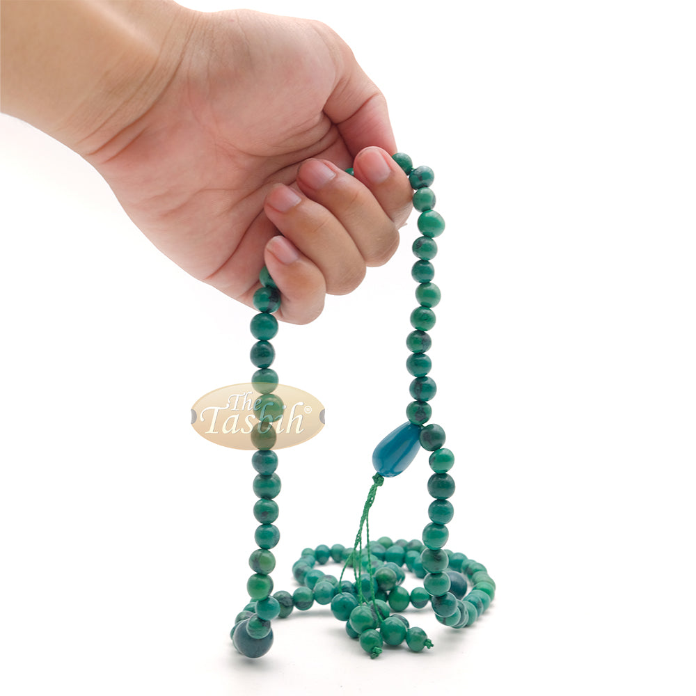 Jade Green Natural Colored Dye Eco-Friendly Sustainable Original Açai Seed 9mm Beads Traditional Tasbih