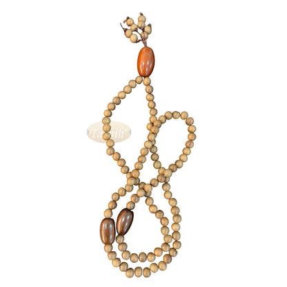 Light Brown Natural Colored Dye Eco-Friendly Sustainable Original Açai Seed 9 mm Beads Traditional Tasbih