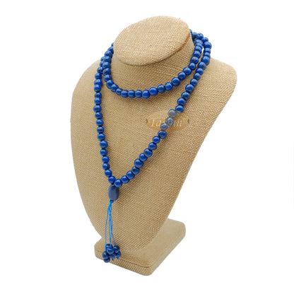 Lapiz Blue Natural Colored Dye Eco-Friendly Sustainable Original Açai Seed 9mm Beads Traditional Tasbih