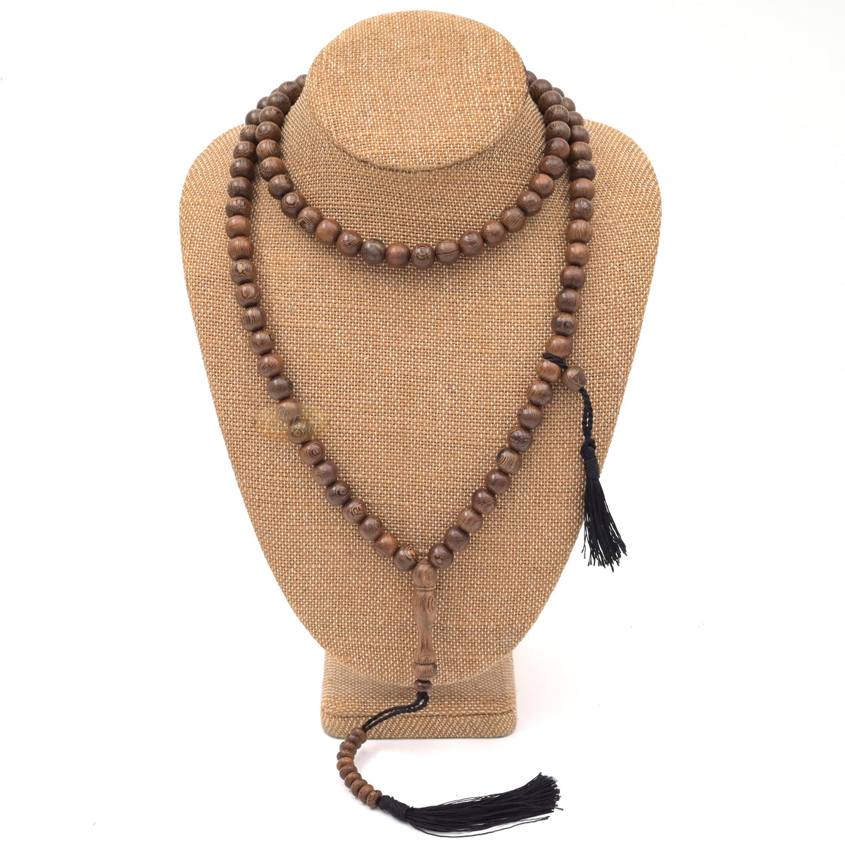 Natural Johar Tasbih 99 Ct Round 10 mm Beads with Black Tassels