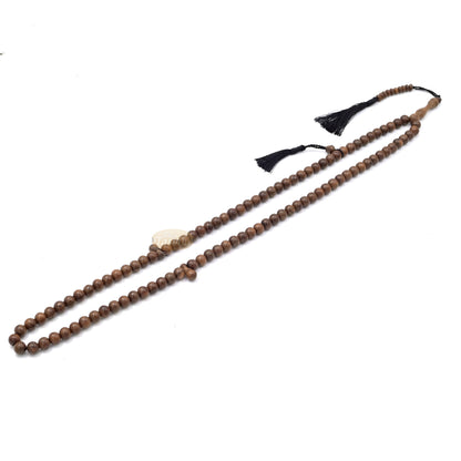 Natural Johar Tasbih 99 Ct Round 10 mm Beads with Black Tassels
