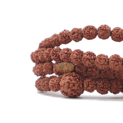 Islamic Prayer Small 6.5 mm Jenitri Seed Tasbih with 99 Beads On Black Satin Cord and 13 mm Divider