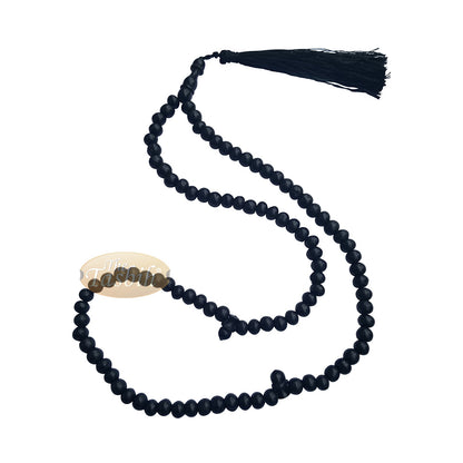 Low-Price Handcrafted Black Rustic Coffee Wood Tasbih Prayer Beads