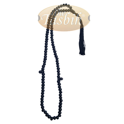 Low-Price Handcrafted Black Rustic Coffee Wood Tasbih Prayer Beads