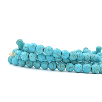 Manufactured Turquoise 99-Bead Tasbih - 8mm Muslim Prayer Beads with Adjustable Marker