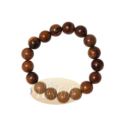 Large Exotic Oud Aloeswood Gaharu 12mm Bead Bracelet