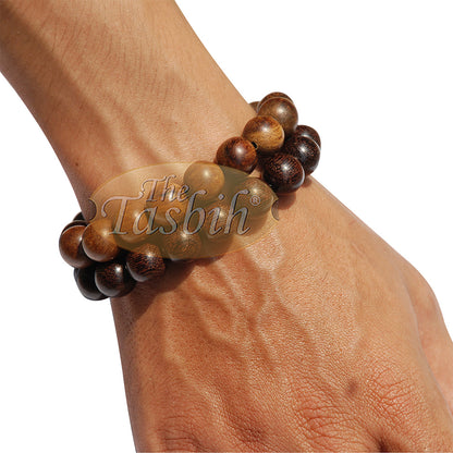 Large Exotic Oud Aloeswood Gaharu 12mm Bead Bracelet