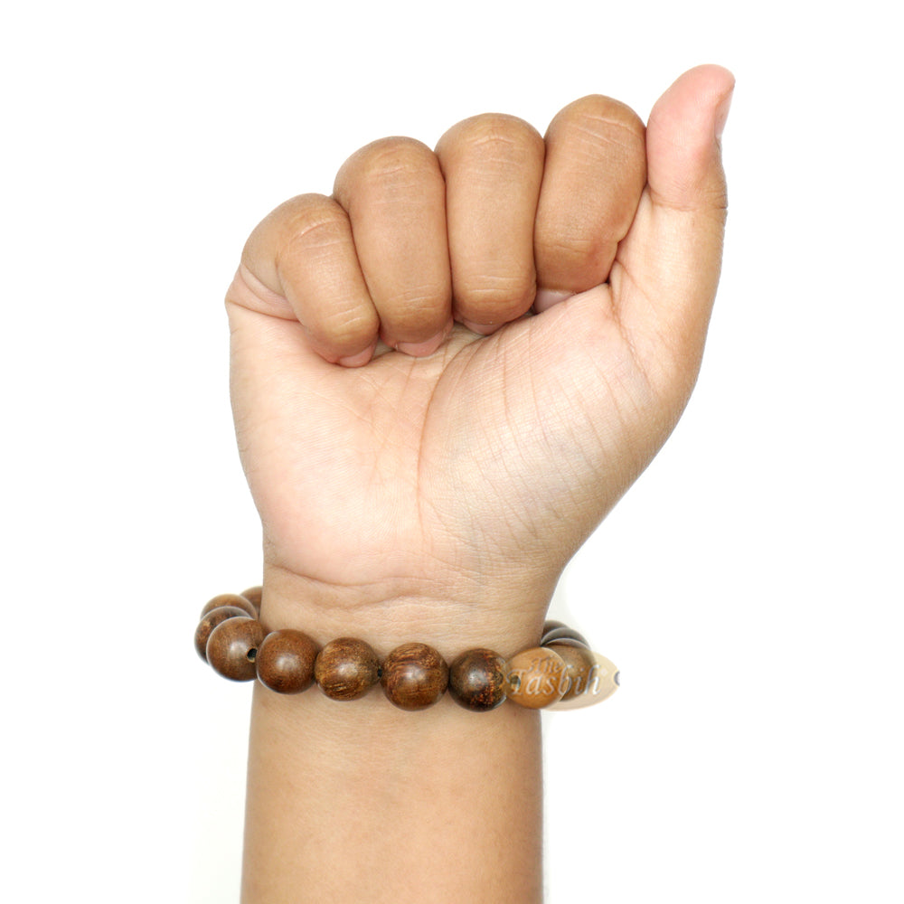 Gelang Manik Oud Aloeswood Gaharu 12mm Eksotik Besar