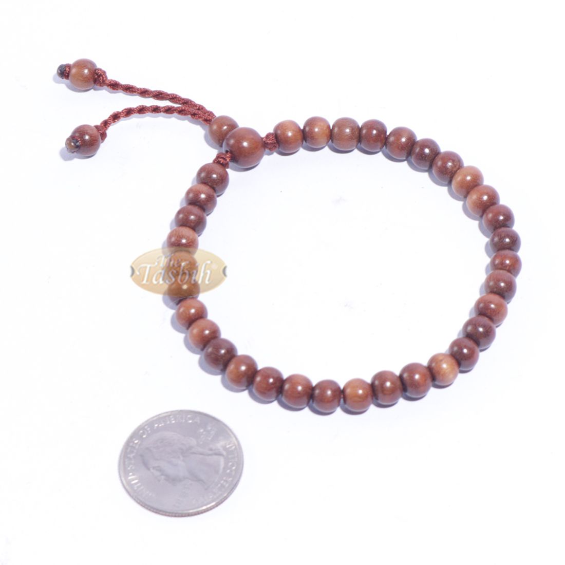 Ironwood Tasbih Bracelet 33-bead Indonesian Stigi 6x5mm Prayer Bracelet Gift Boxed