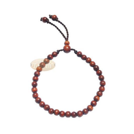 Ironwood Tasbih Bracelet 33-Bead Indonesian Stigi 6x5 mm Prayer Bracelet Gift Boxed