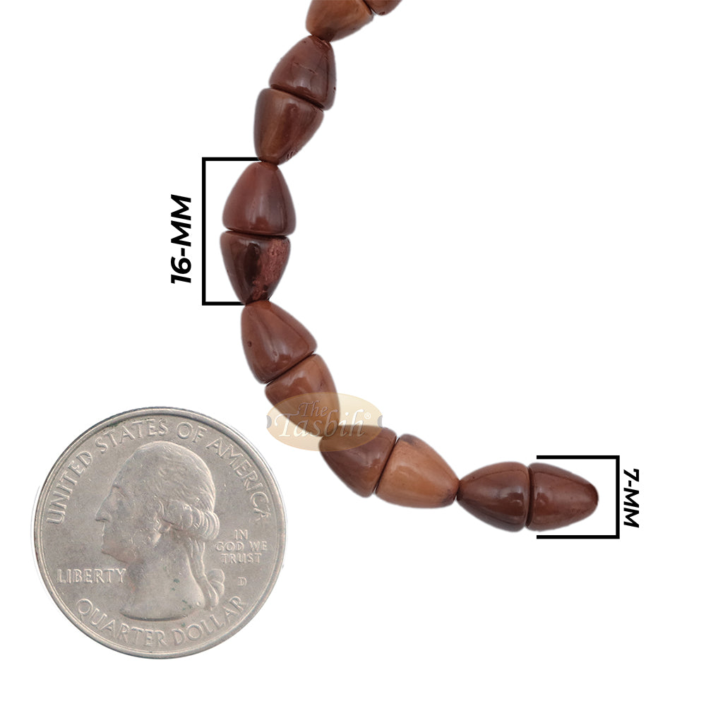 Small Kuka 13ct Adjustable Bracelet - Handcrafted 7x13m Biconal Genuine Natural Color Shiny Seed Beads in Gift Box