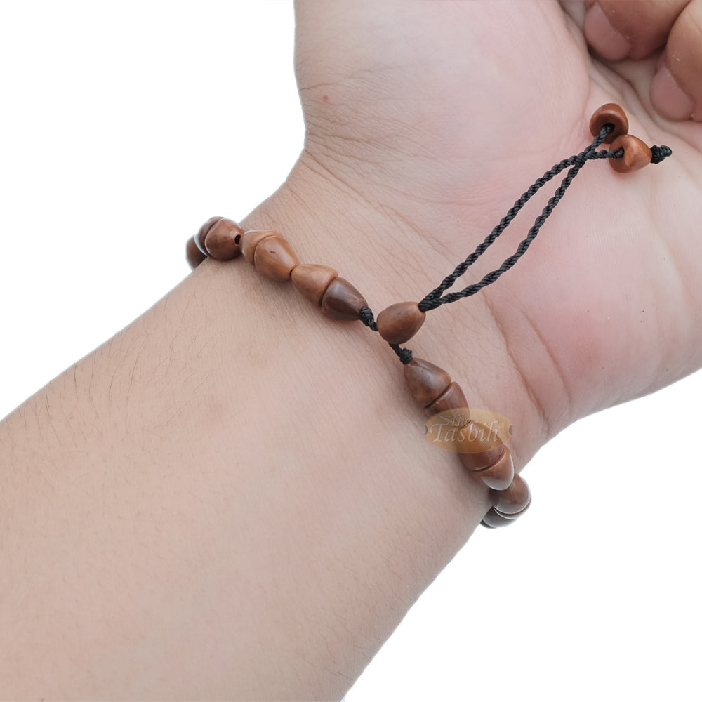 Small Kuka 13ct Adjustable Bracelet - Handcrafted 7x13m Biconal Genuine Natural Color Shiny Seed Beads in Gift Box
