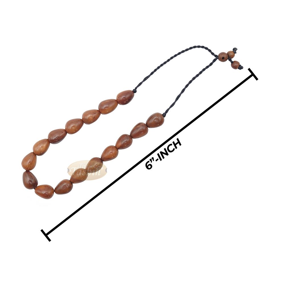 Small Kuka 16ct Adjustable Bracelet – Handcrafted 7x10m Cone Genuine Natural Wood Color Shiny Seed Beads