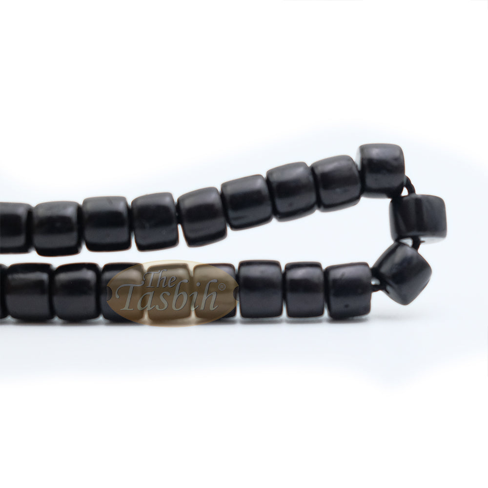 Black Kuka 29ct Bracelet - Adjustable Handcrafted 5x6 mm Cylinder Genuine Natural Color Shiny Seed Beads in Gift Box