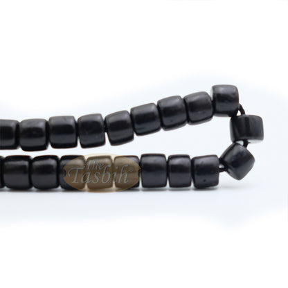 Black Kuka 29ct Bracelet - Adjustable Handcrafted 5x6 mm Cylinder Genuine Natural Color Shiny Seed Beads in Gift Box