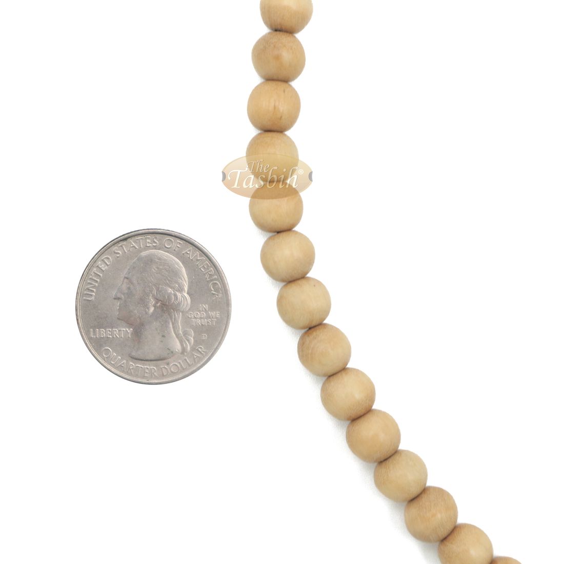 1000-Bead Citrus Wood (kemuning) Tasbih – 8mm Prayer Beads – Subha Misbaha with Beautiful Black Tassels