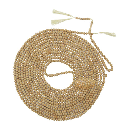 1000-Bead Exotic Yellow Citrus Wood (Kemuning) Tasbih - 8 mm Prayer Beads - Subha Misbaha with Beautiful Tassels