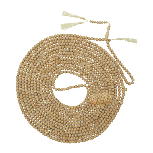 1000-Bead Exotic Yellow Citrus Wood (Kemuning) Tasbih - 8 mm Prayer Beads - Subha Misbaha with Beautiful Tassels