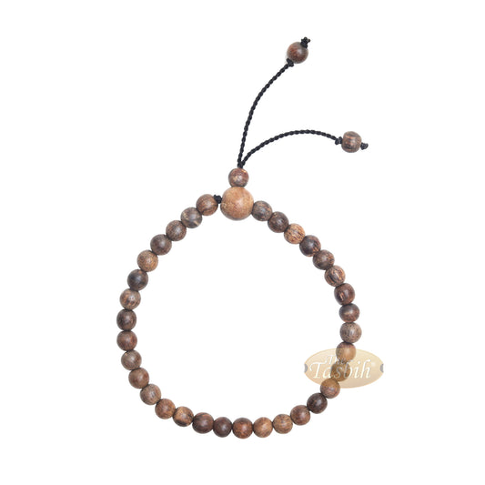 Kids & Toddlers Oud Bracelet Adjustable X-Small 4mm Agarwood 5-6” Tasbih 33 Beads