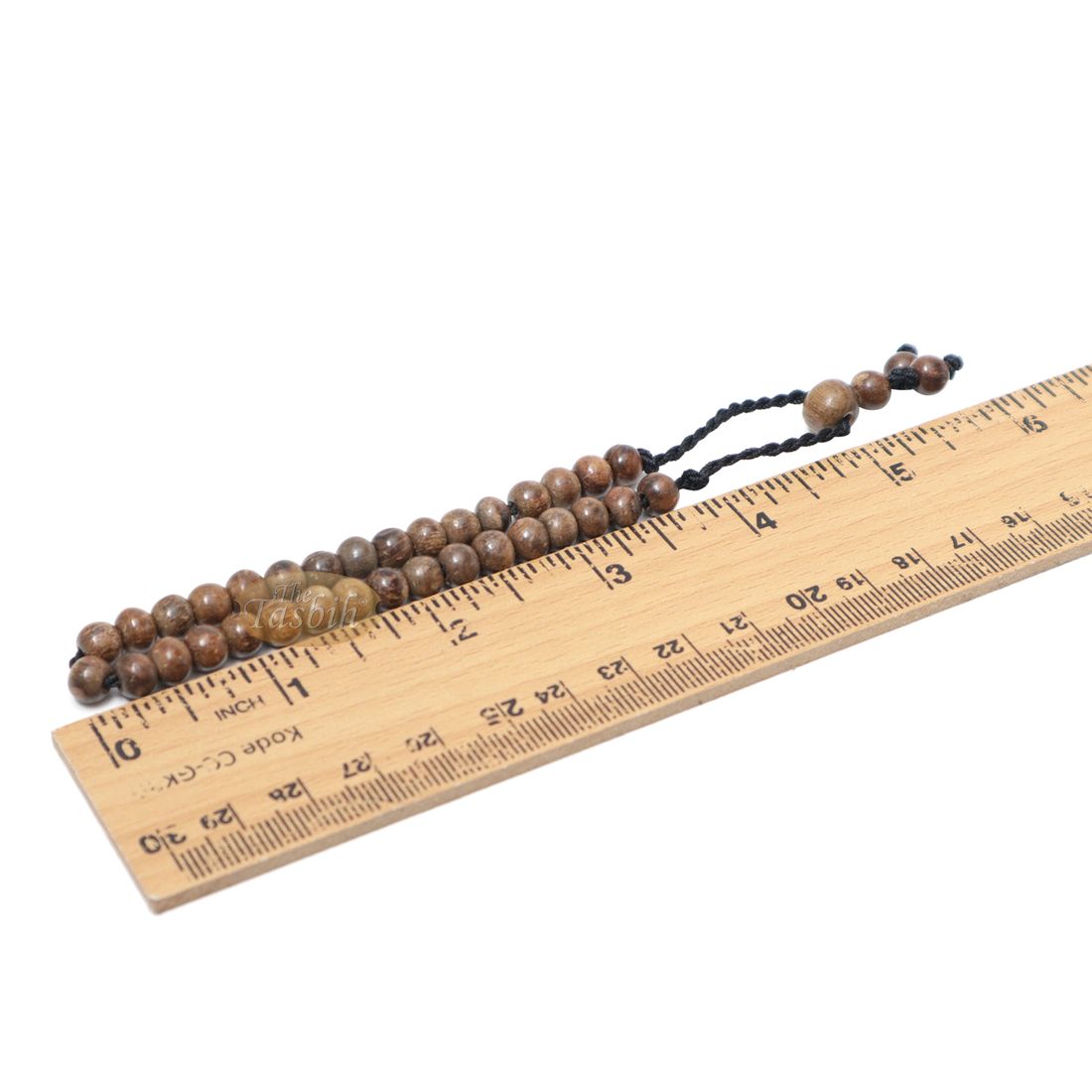 6mm Oud Aloeswood Dhikr Tasbih Bracelet 33-Bead Adjustable Handcrafted Gift Boxed