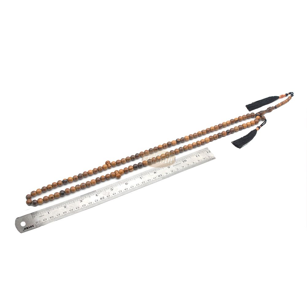 Large 9 mm Oud Aloeswood Tasbih Prayer Beads Dhikr Natural Oud Scent