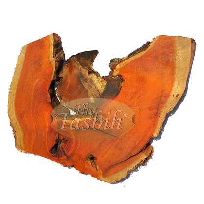 Tasbih Muslim Kayu | Tasbih Misbaha Kayu Secang Indonesia 8 mm Oranye Alami 99 Hitungan