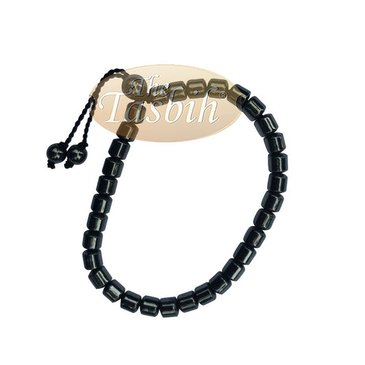 Buy 1 Get 1 Free! 33-Bead Prayer Bracelet Hematite Stone 6mm Cylinder Beads No Divider