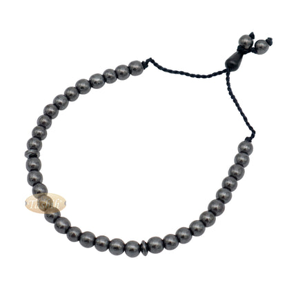 Islamic 33-Bead Bracelet Hematite 6 mm Beads Dividers Prayer Beads