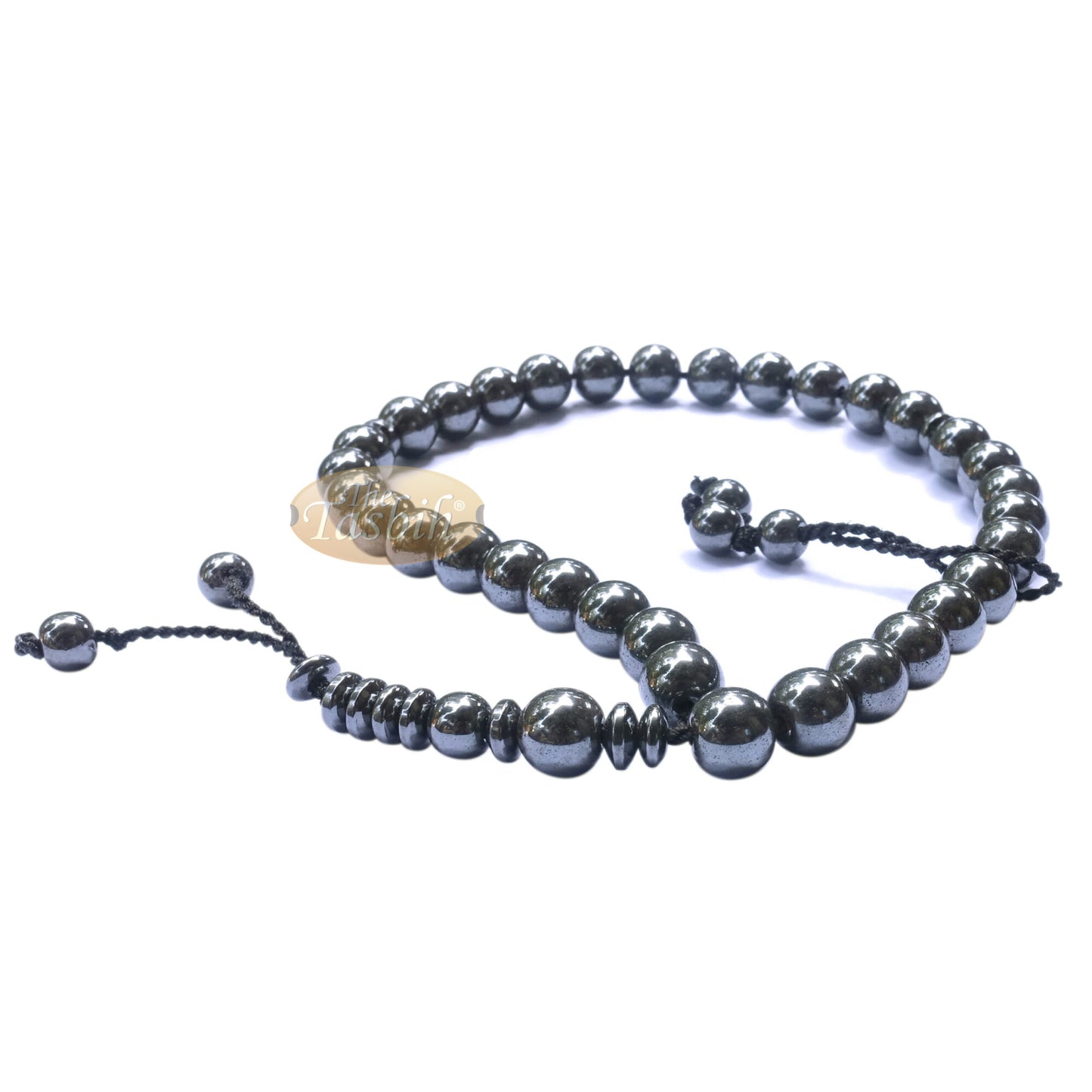 33-Bead Hematite Tasbih 8mm Beads Place Marker Dhikr Beads