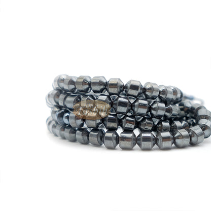 6 mm Hematite Barrel 99-Bead with Divider Tasbih Bracelets