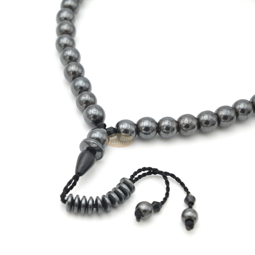 Durable 99 Natural Hematine Stone 8 mm Beads Tasbih