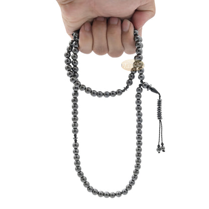 Durable 99 Natural Hematine Stone 8 mm Beads Tasbih