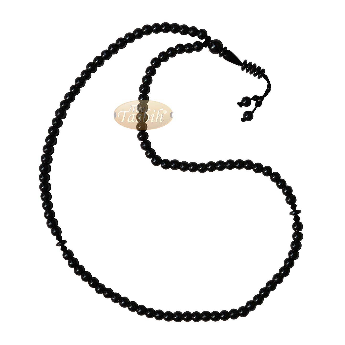 Tasbih Hematit 99 Butir 6 mm Bulat dengan Pemisah Rosario