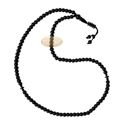 Tasbih Hematit 99 Butir 6 mm Bulat dengan Pemisah Rosario