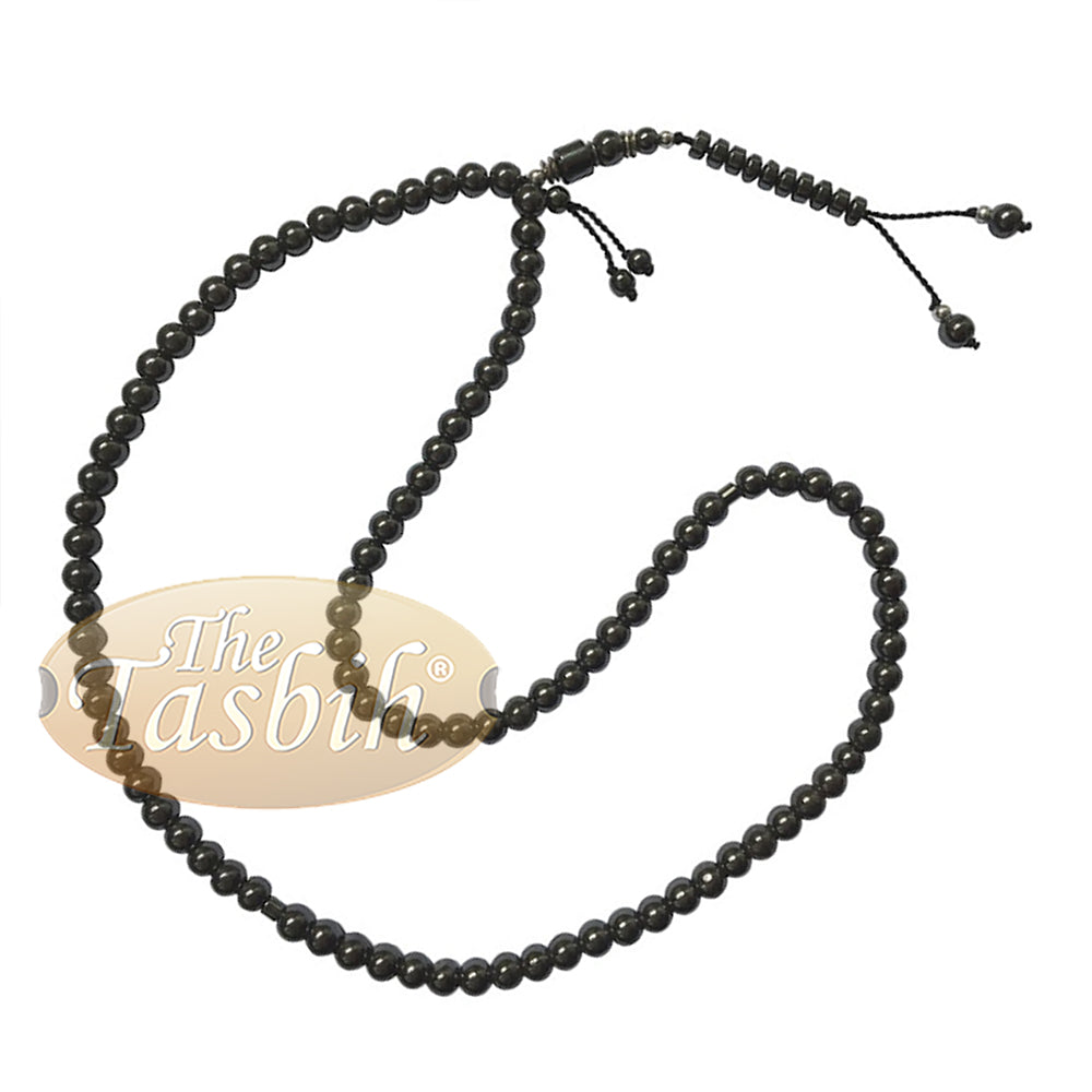 99-manik Tasbih Hematine Batu Manik 8mm dengan Penanda Tempat