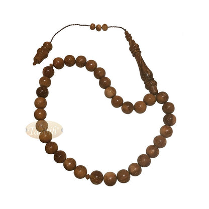 10 mm Exotic Kuka 33-Bead Tasbih Prayer Beads Ottoman Style Alif