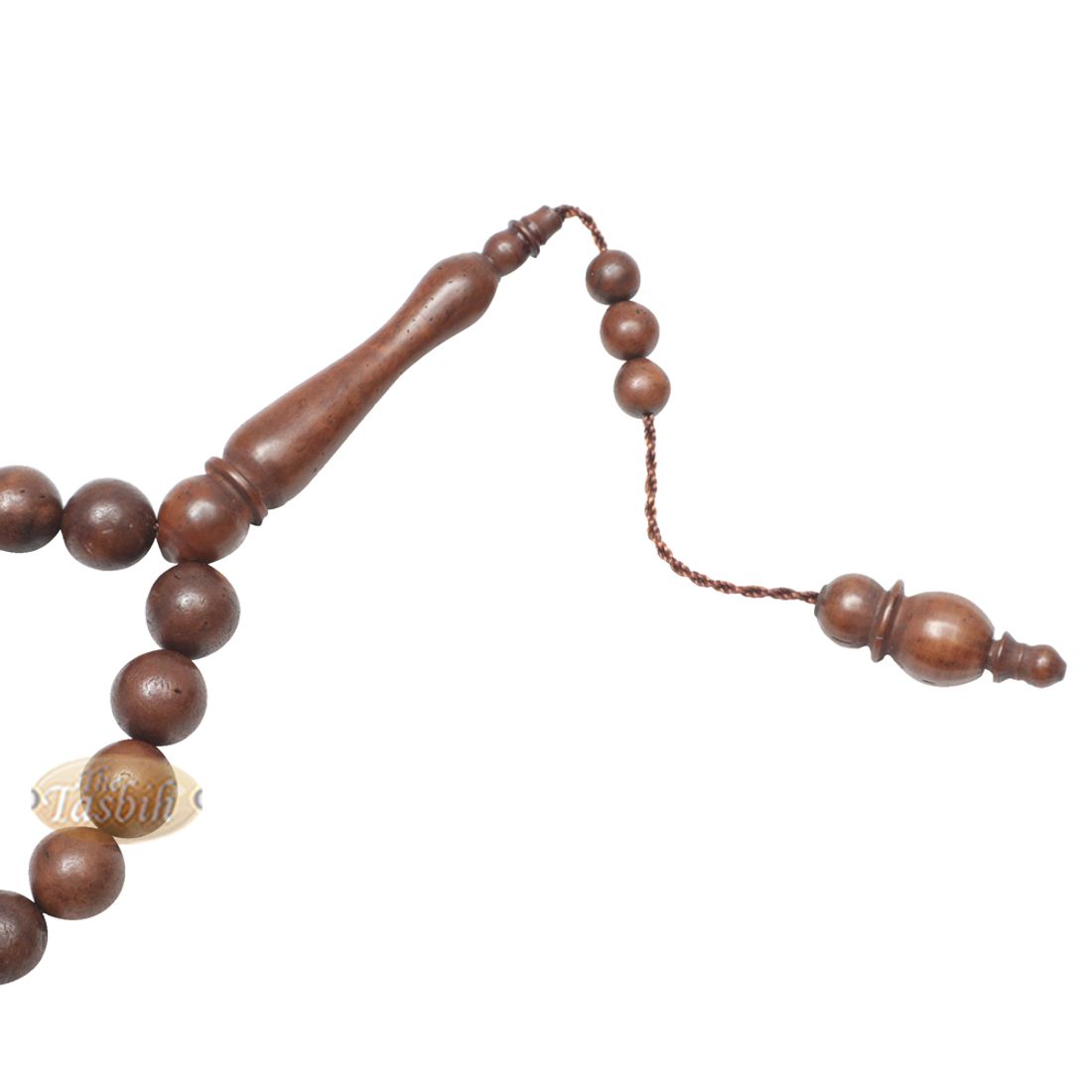 Genuine Kuka Tasbih Small 33-ct Antique Color 10-mm Bead Handcrafted Turkish Seed Muslim Prayer Beads Sibha Misbaha Dhikr Tasbeeh Gift Boxed