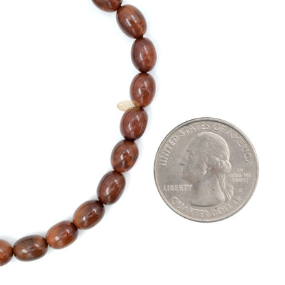 Genuine Kuka Tasbih 6×8 mm Date-Shaped – Muslim Misbaha Natural Color with 33 Beads