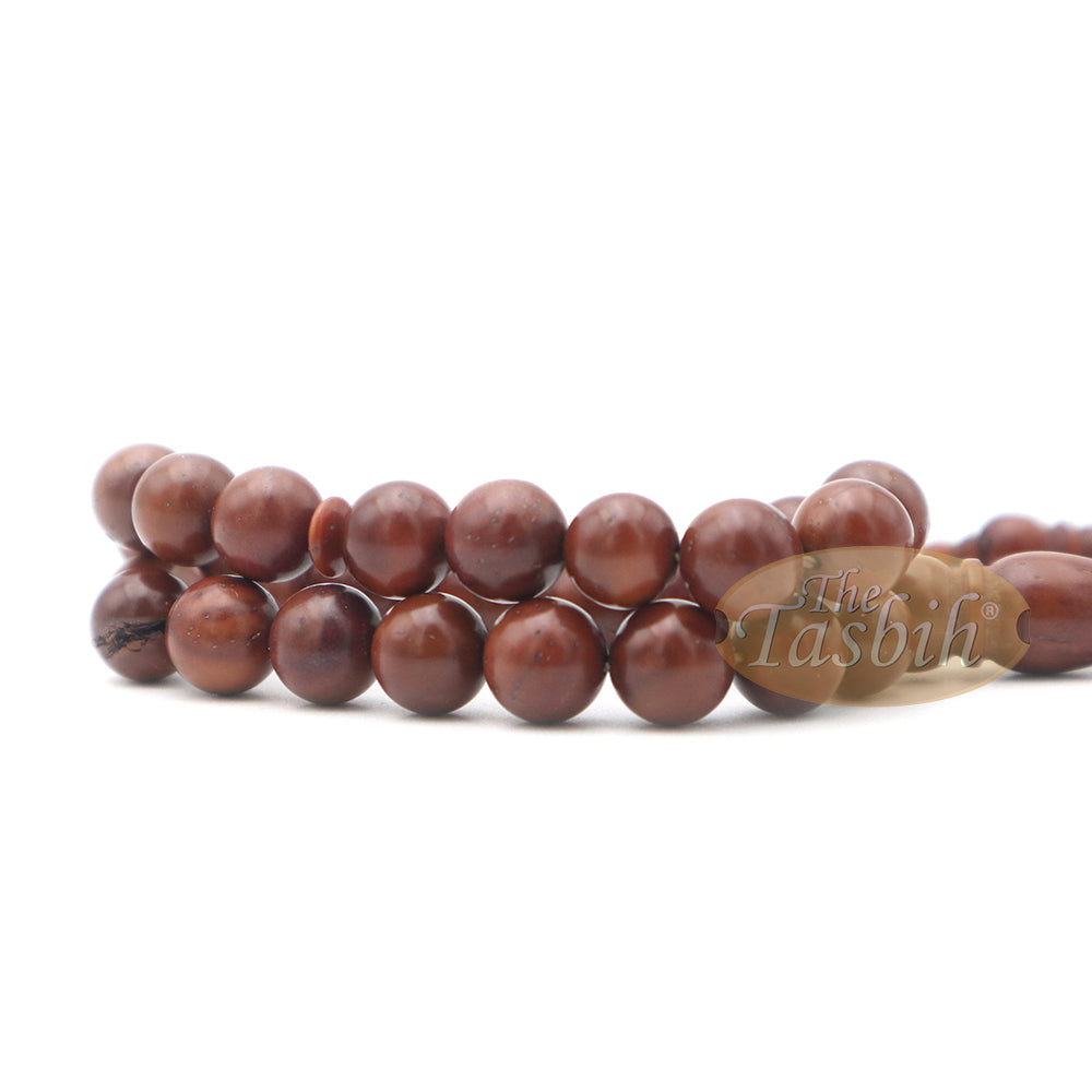 Genuine Kuka Tasbih Small 33-Ct Natural Color Islamic 8 mm Bead Handcrafted Turkish Seed Prayer Beads Sibha Misbaha Dhikr Tasbeeh Gift Boxed