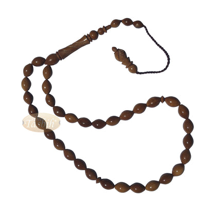 Biji Kurma Kecil Bentuk 33 Butir Tasbih Kuka Turki Ukiran Alif