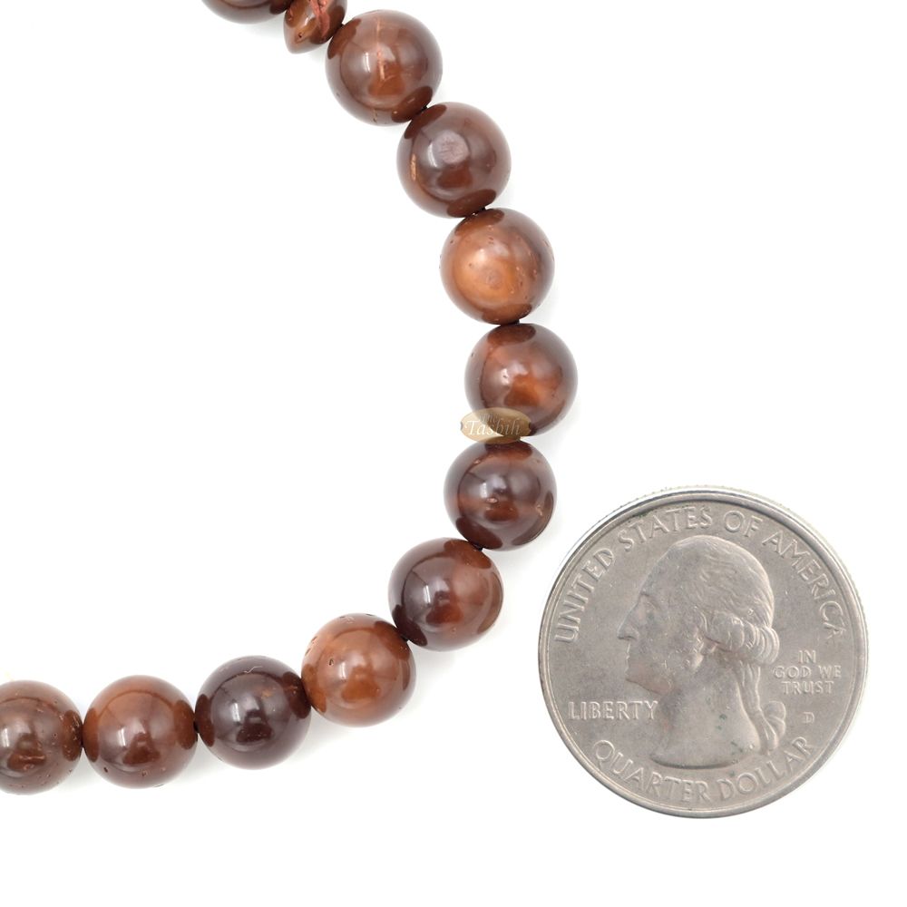 Genuine Kuka Round-shaped 33 beads with Sandal Moon Alif Design