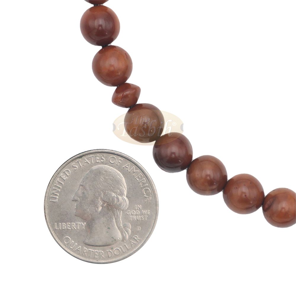 Sandal Spindle Design Kuka Tasbih 33-bd 8.5 mm Kuka Beads