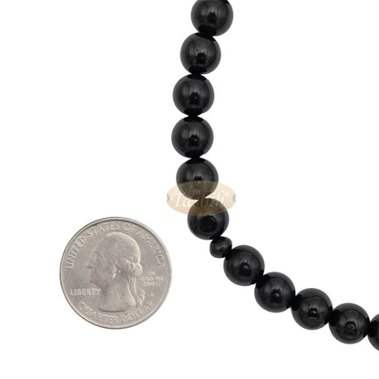 Black Kuka 33ct Tasbih Prayer Beads – Handcrafted 9 mm Round Genuine Natural Color Shiny Seed Rosary Beads in Gift Box