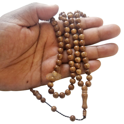Kokka Turki Warna Alami 8 mm - Tasbih Biji Kuka - Rosario - Misbaha